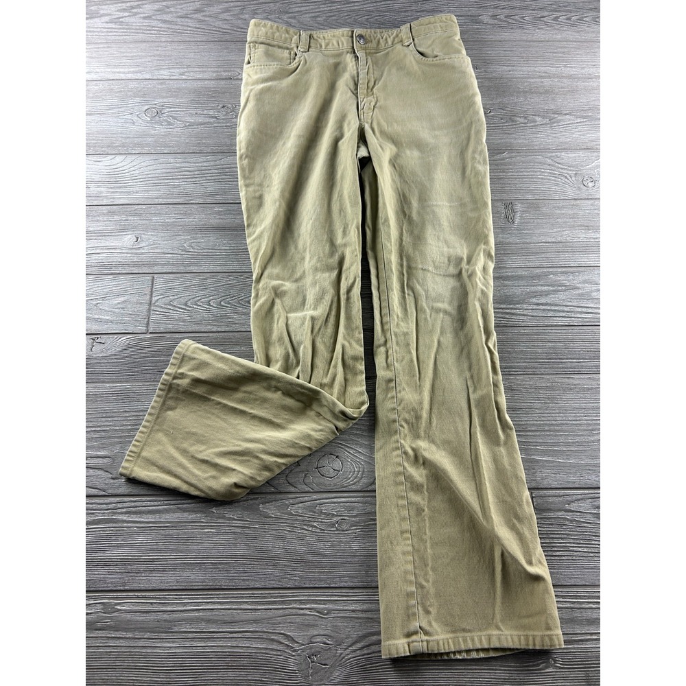 Patagonia Pants Womens 12 Khaki Corduroy Organic Cotton Bootleg Flare
